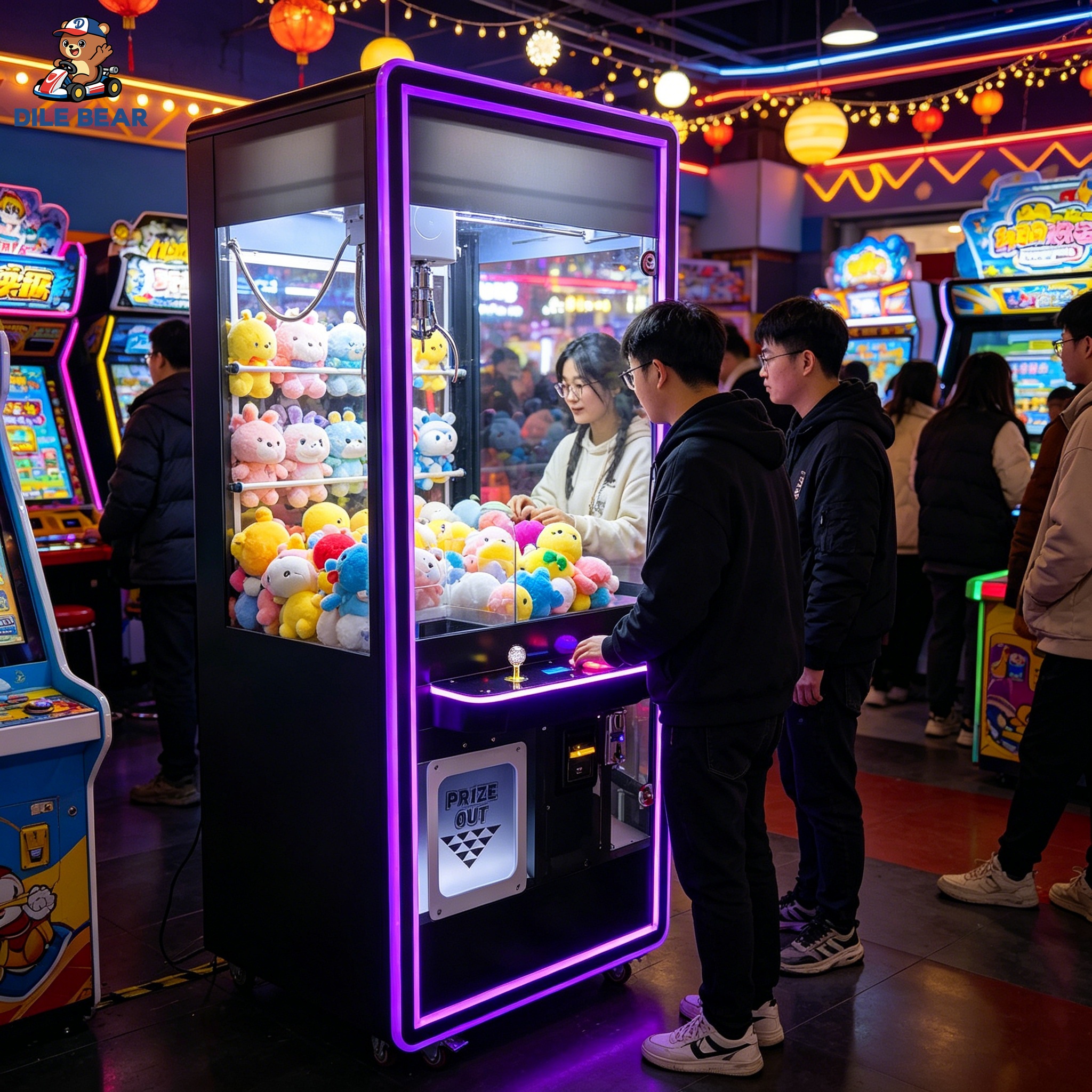 Siyah Pençe Makinesi Modern At - Arcade Prize Vending Machine incelemesi ve fiyatı