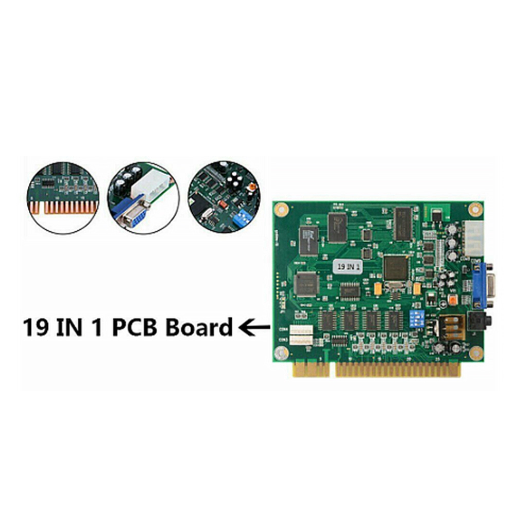 B68A 19 In 1 Multicade PCB kar - Usb Game Board Jamma incelemesi ve fiyatı